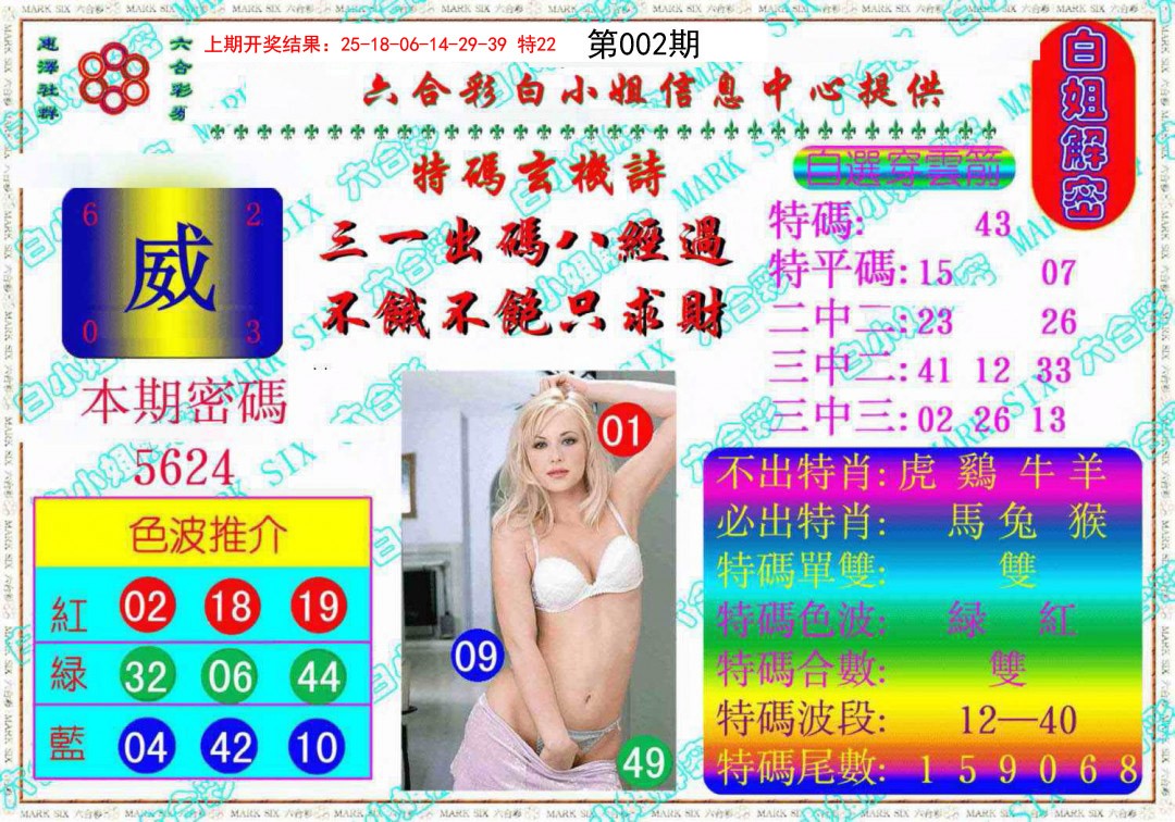 2025002期白姐解密《另版》