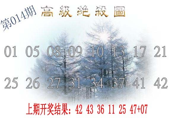 2025014期高级内部绝杀