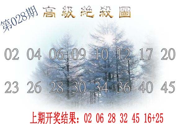 2025028期高级内部绝杀