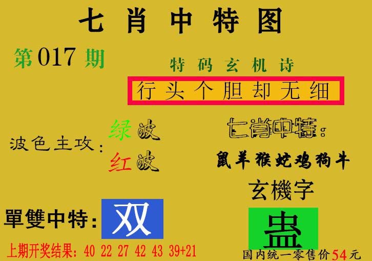 2025017期七肖中特
