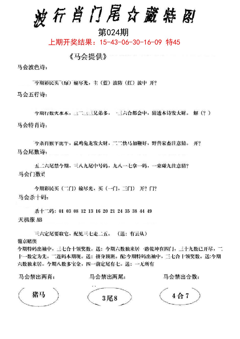 2025024期波行肖尾藏特图