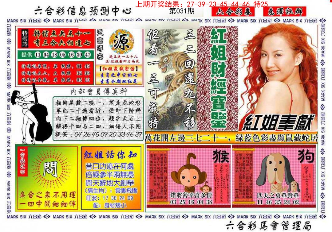 2025031期红姐财经宝鉴