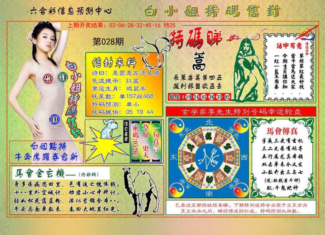 2025028期白小姐特码信封