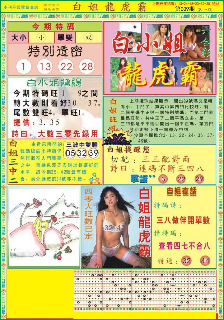 2025009期白小姐龙虎霸A