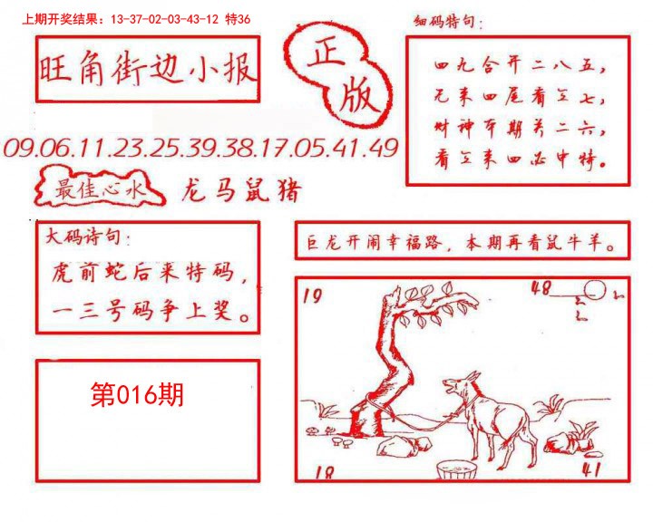 2025016期旺角街边小报