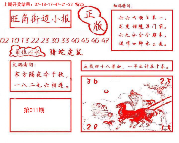 2025011期旺角街边小报