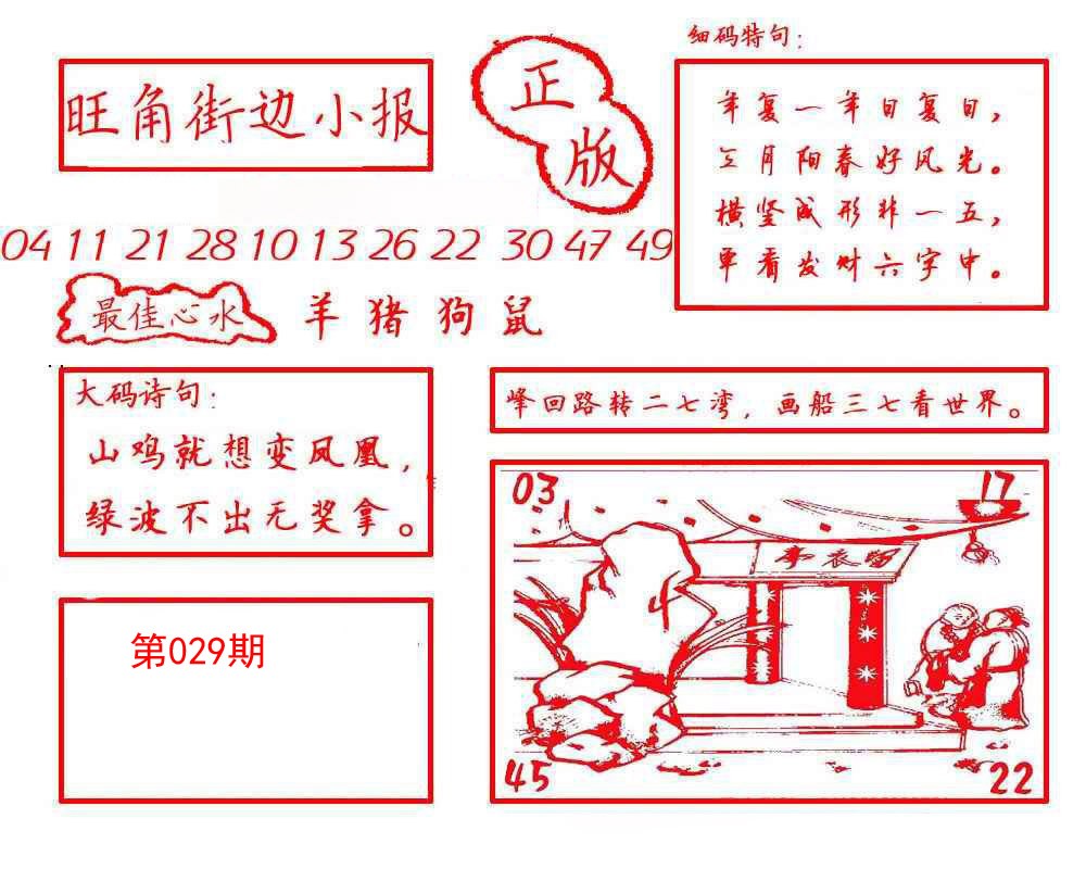 2025029期旺角街边小报