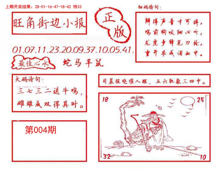 2025004期旺角街边小报