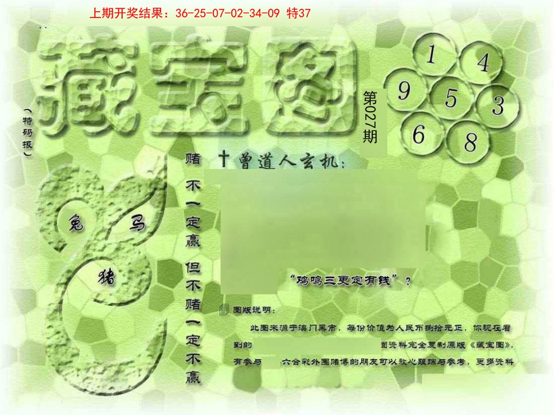 2025027期假新藏宝图
