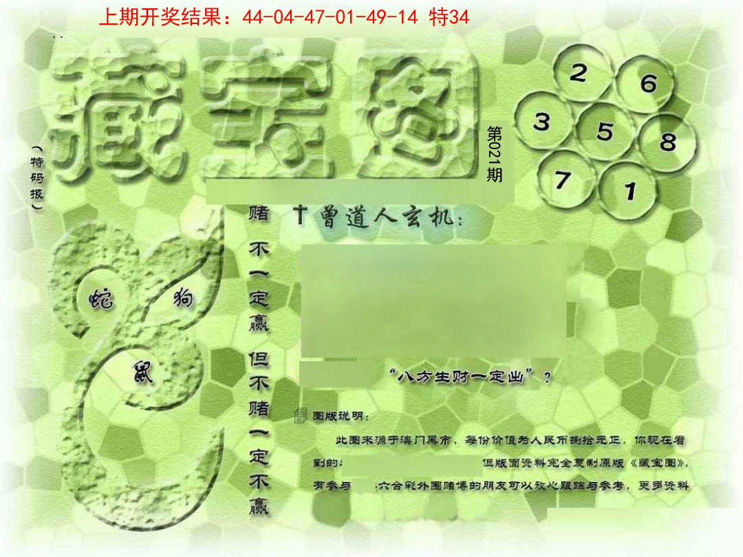 2025021期假新藏宝图