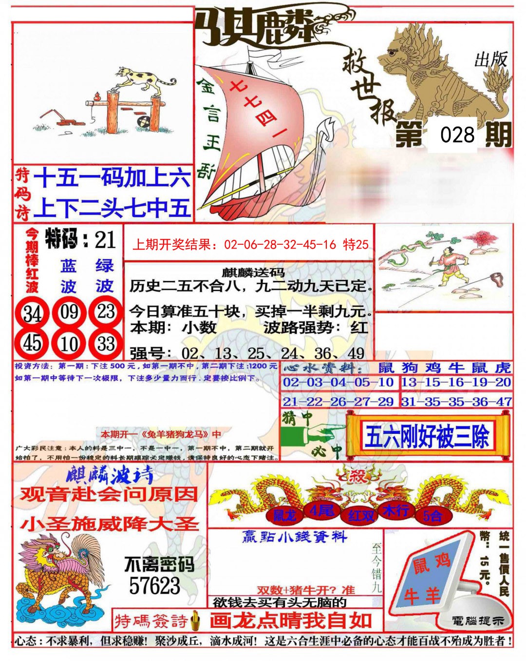 2025028期麒麟救世报(准)