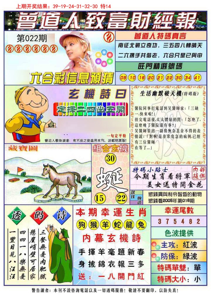 2025022期曾道人致福财经