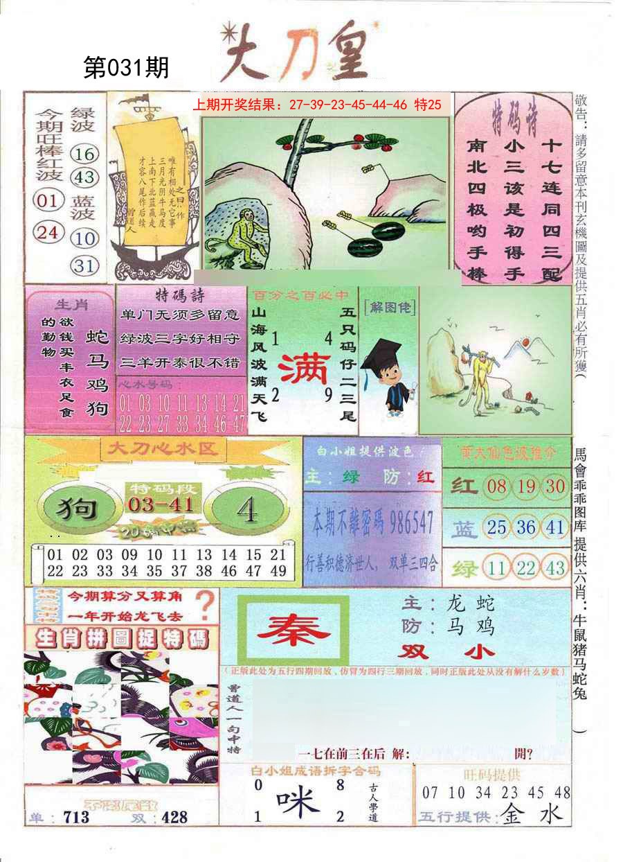 2025031期大刀皇