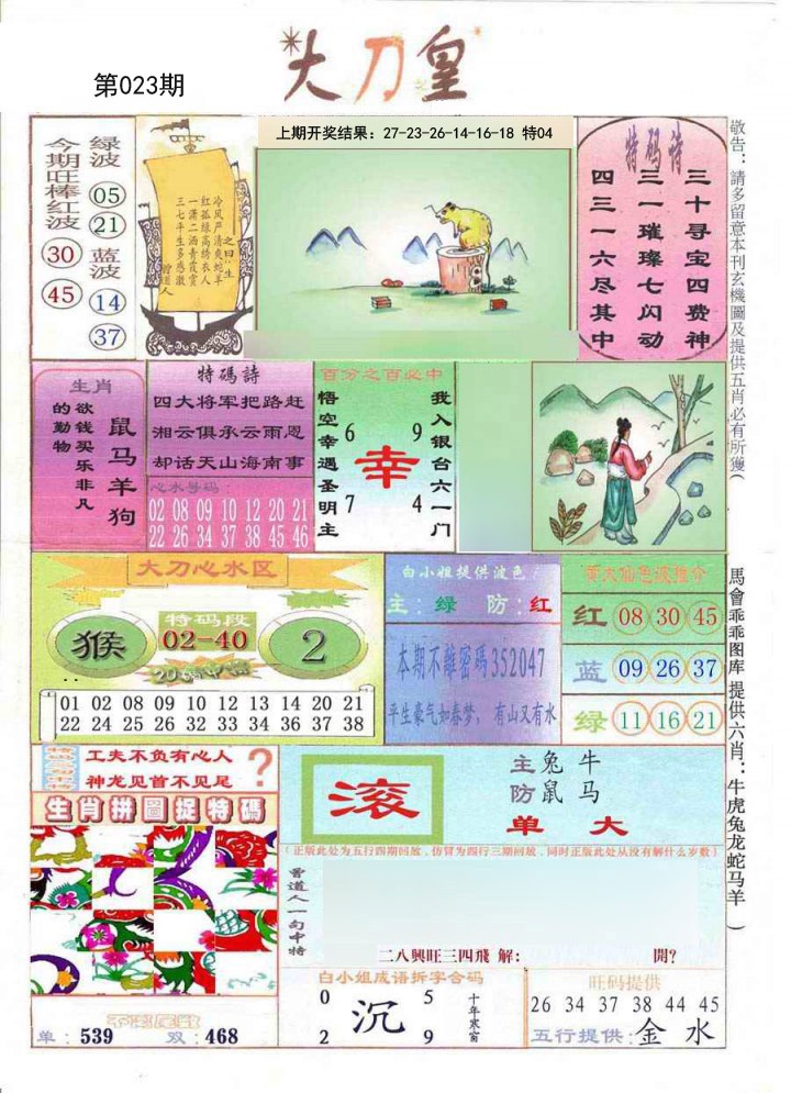 2025023期大刀皇