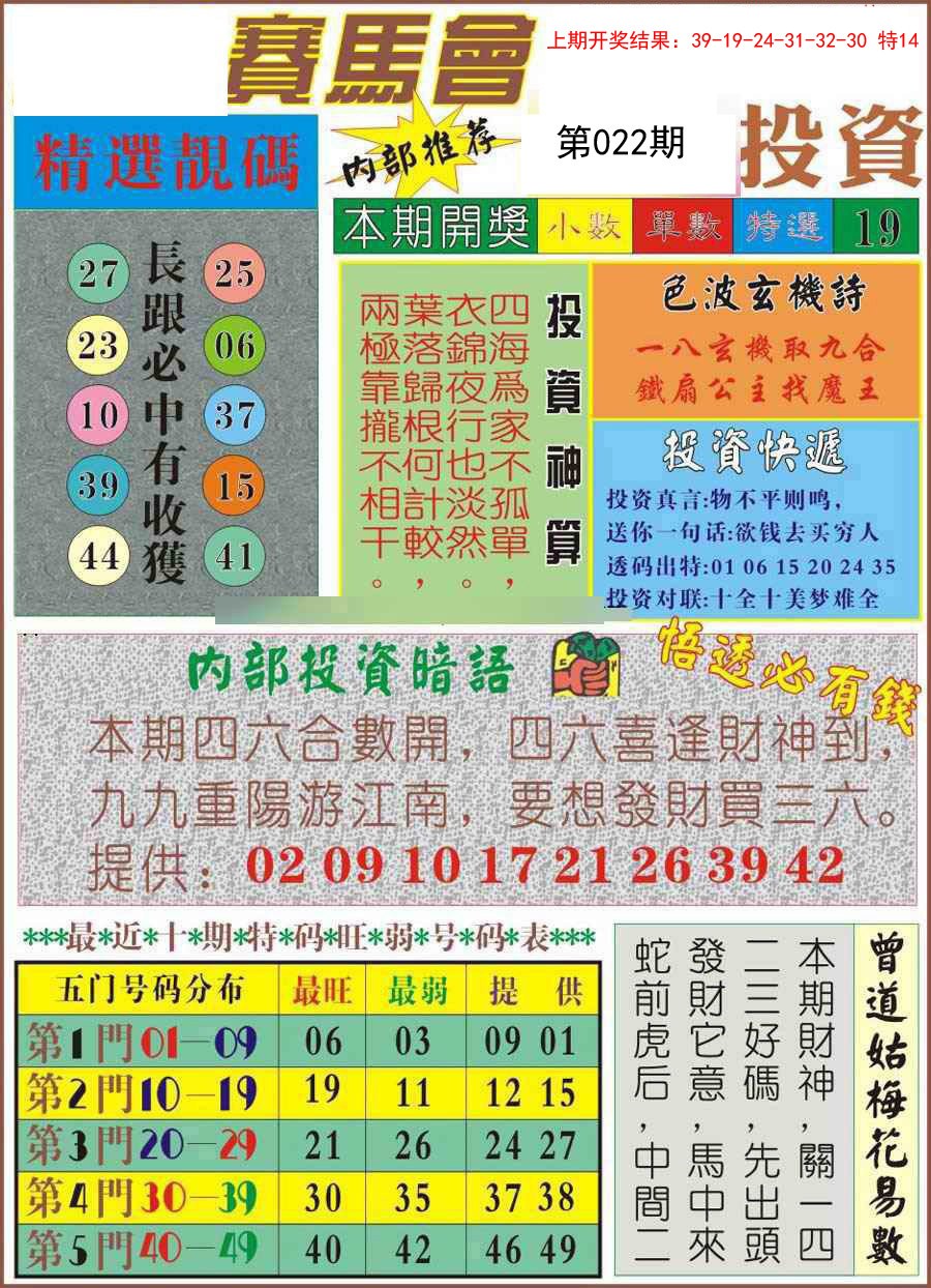 2025022期马会投资