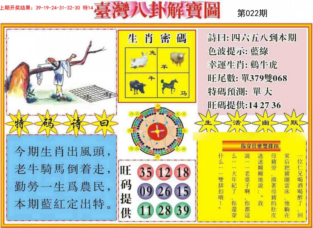2025022期台湾八卦解宝图