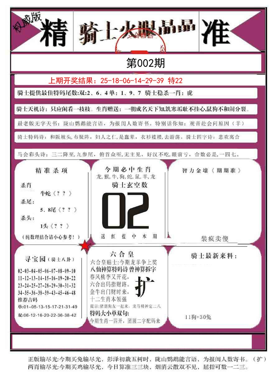 2025002期骑士火眼晶晶B