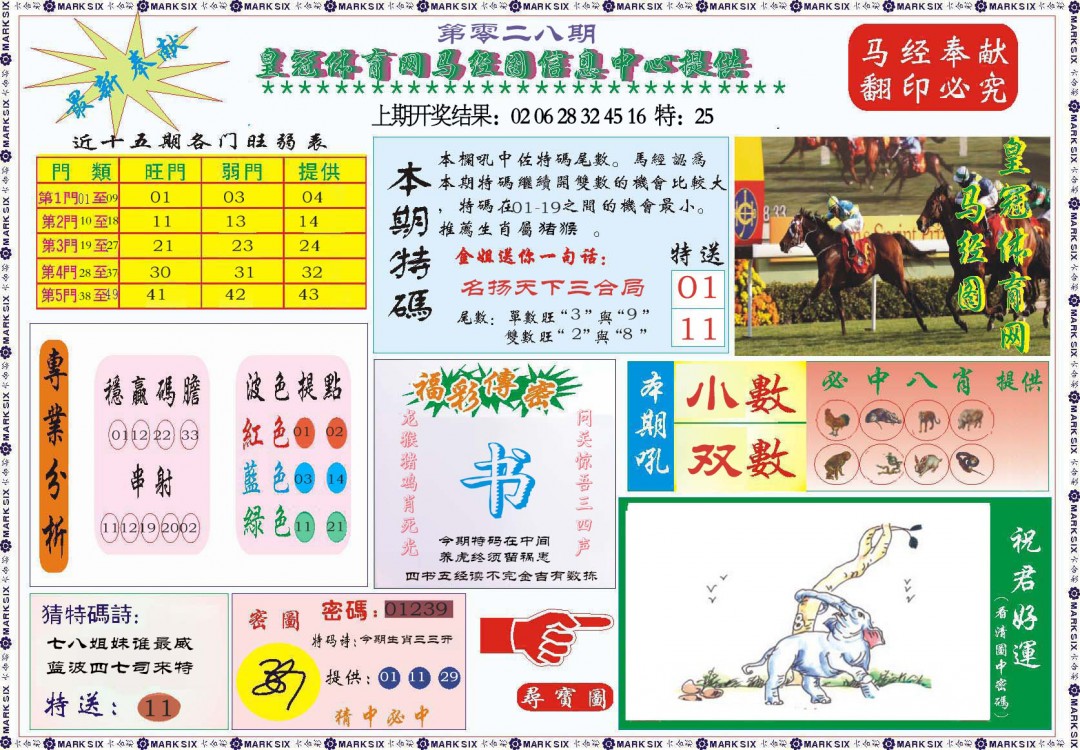 2025028期体育网马经图