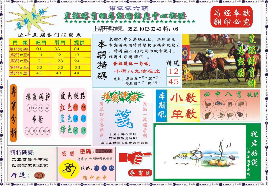 2025006期体育网马经图