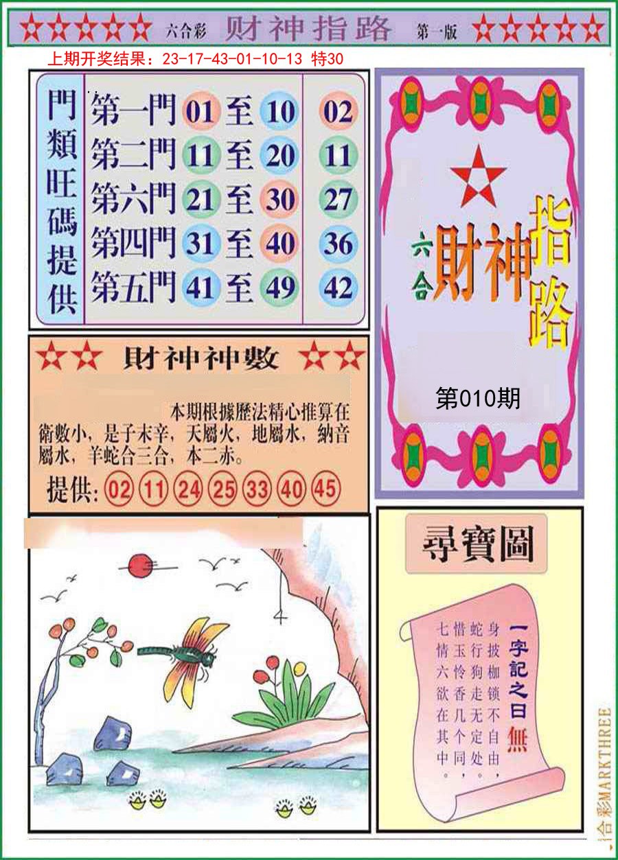 2025010期财神指路A