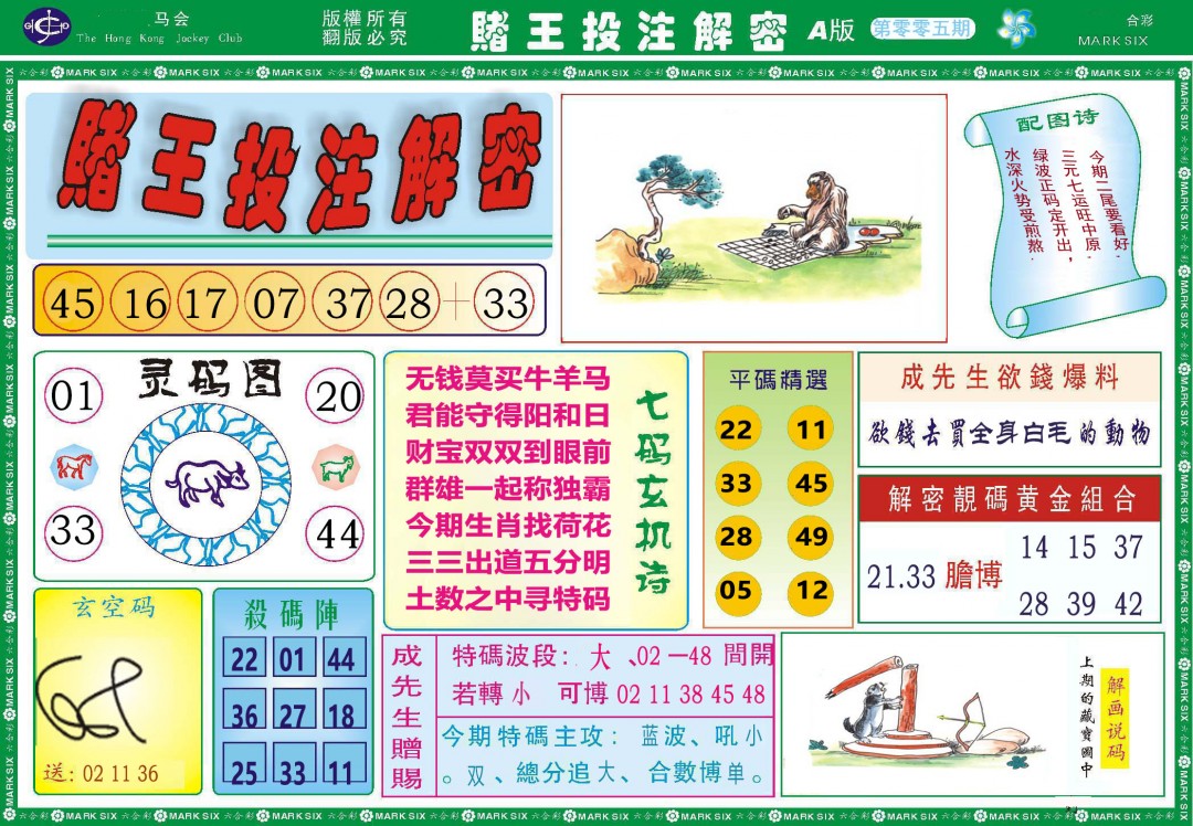 2025005期赌王投注解密