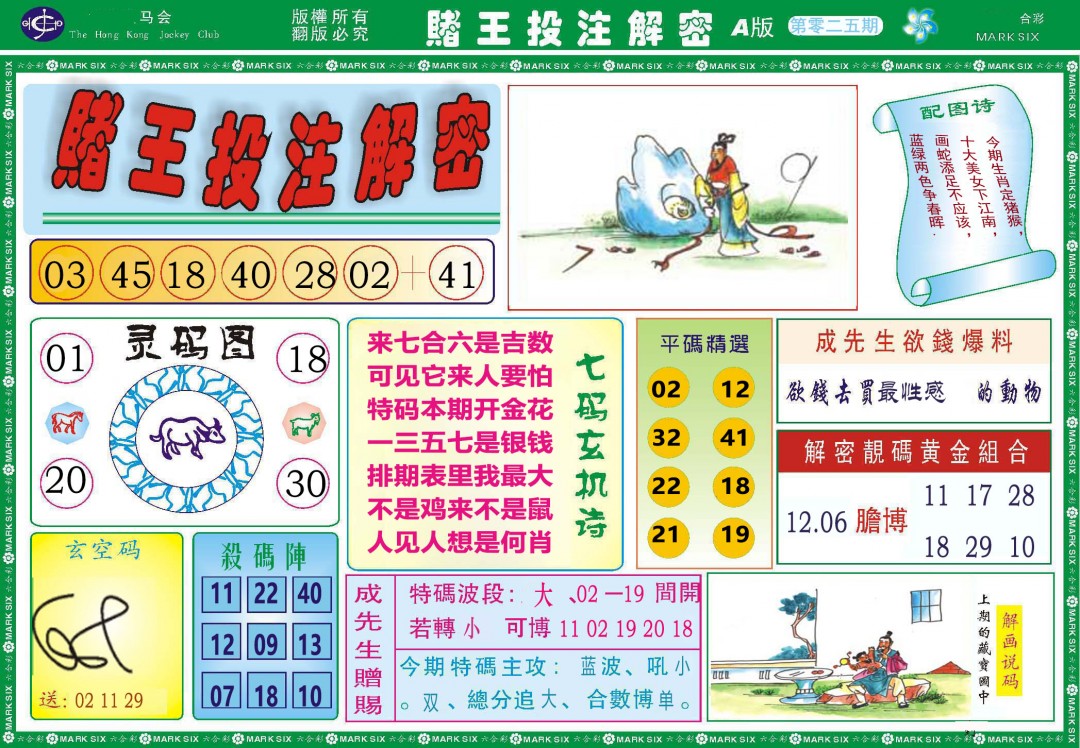 2025025期赌王投注解密