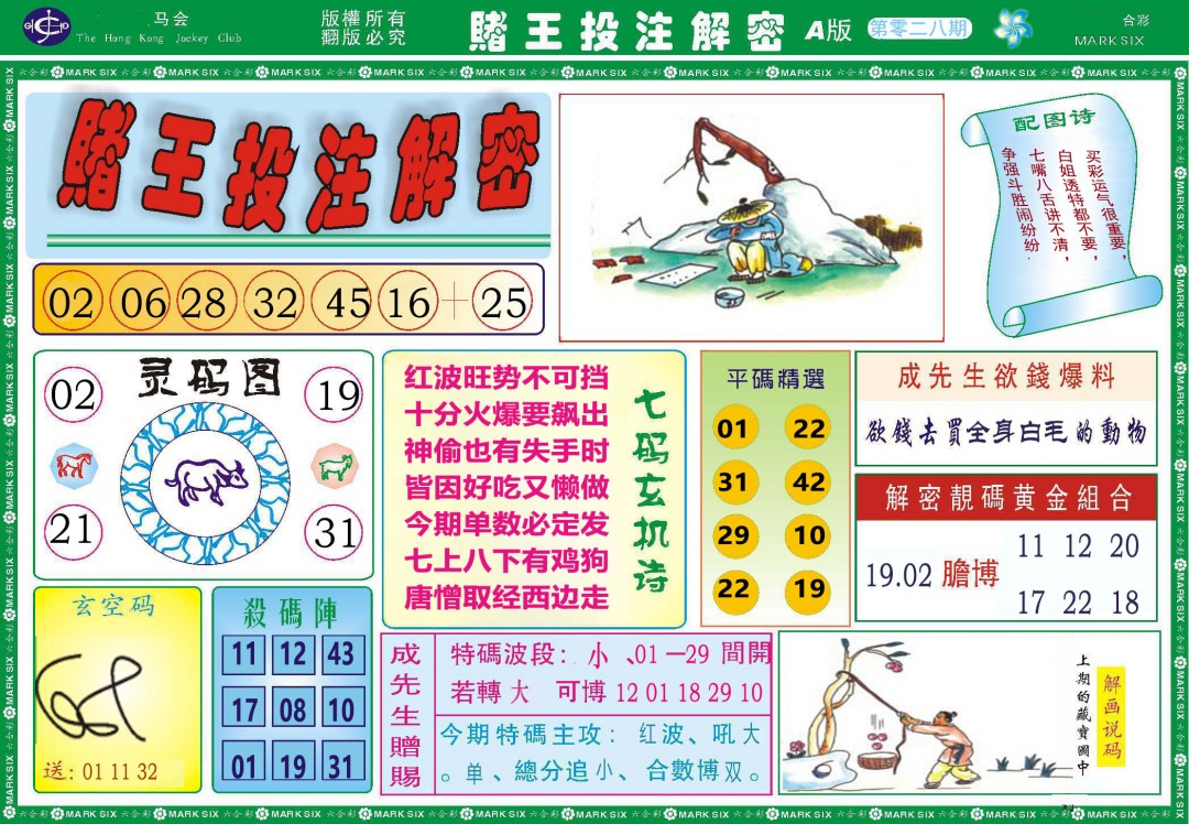 2025028期赌王投注解密