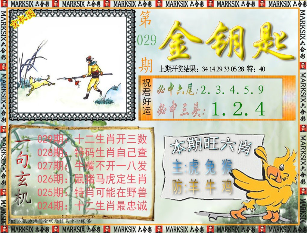 2025029期金钥匙