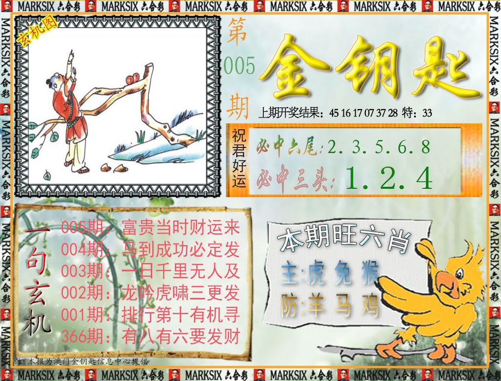 2025005期金钥匙