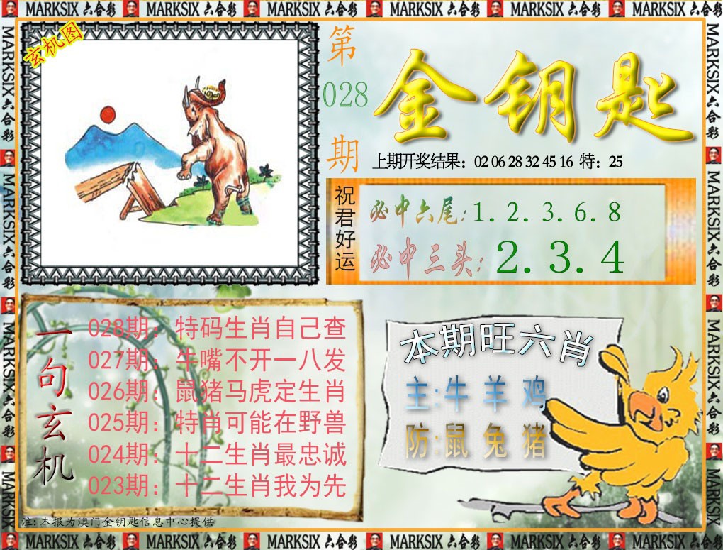2025028期金钥匙