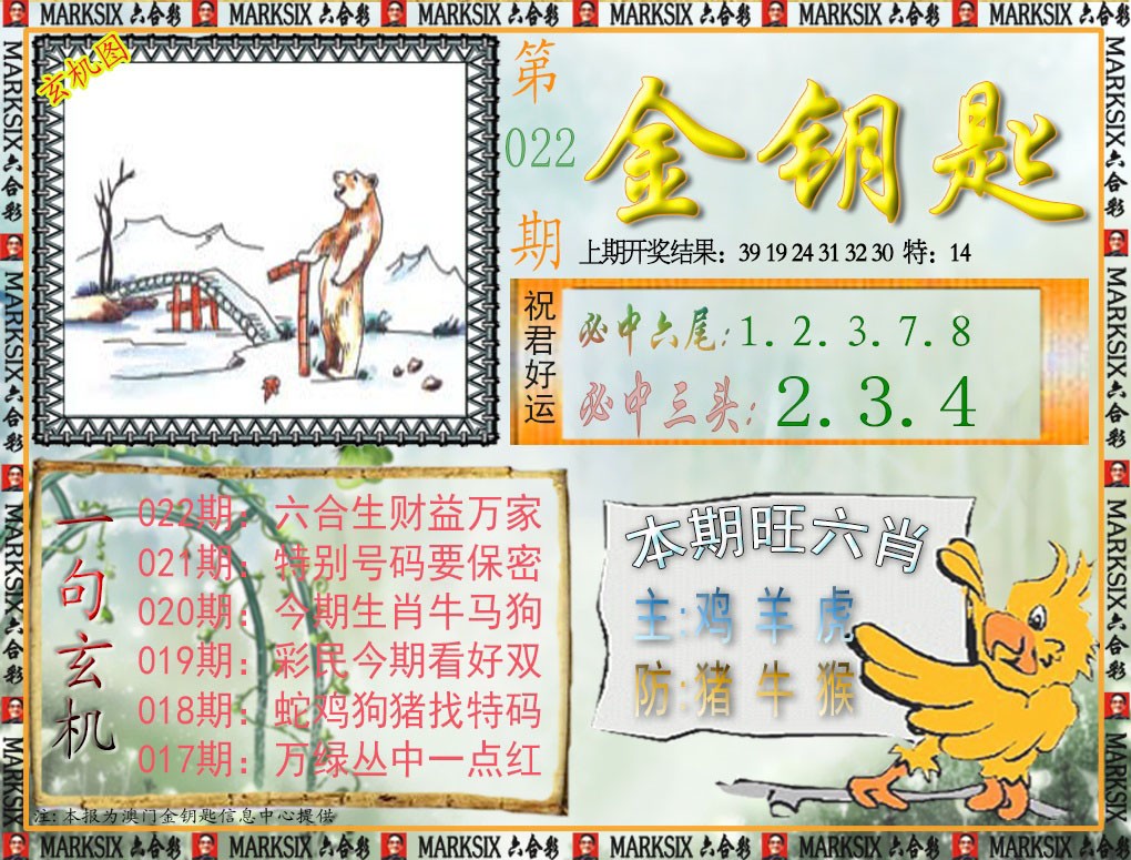 2025022期金钥匙