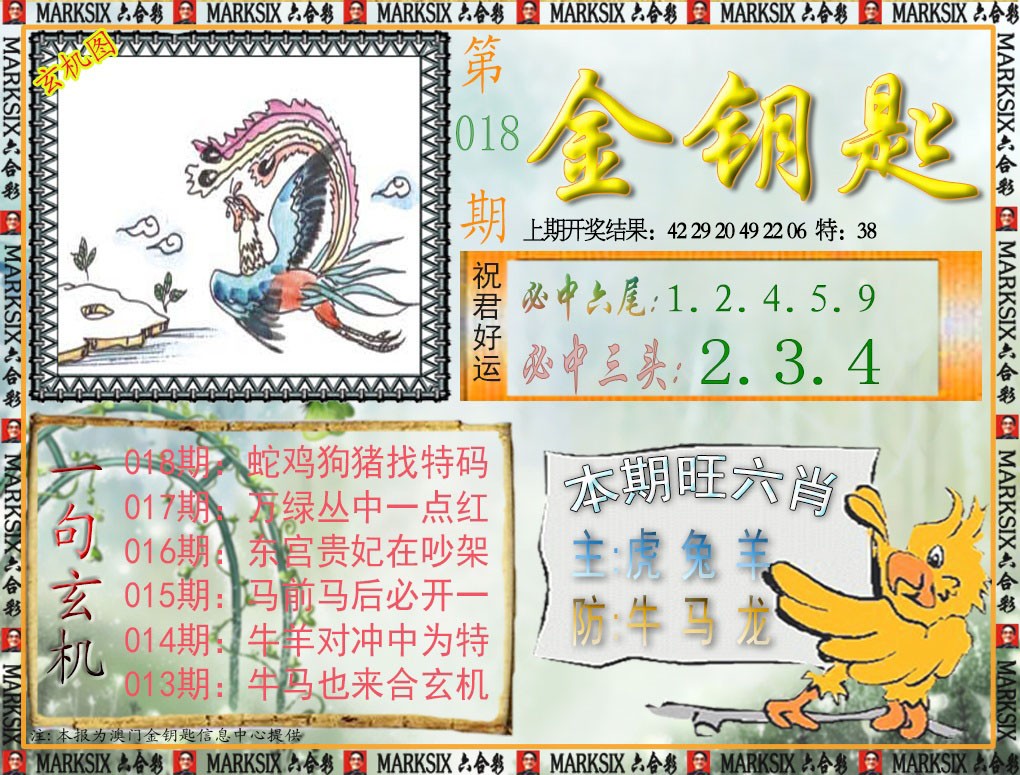 2025018期金钥匙