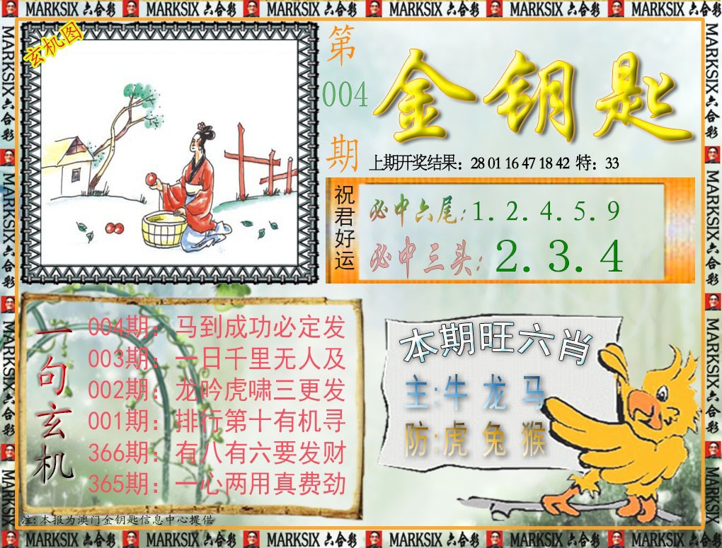 2025004期金钥匙