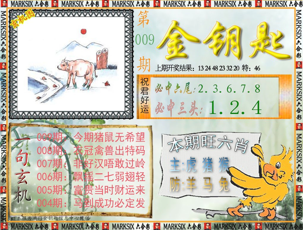 2025009期金钥匙