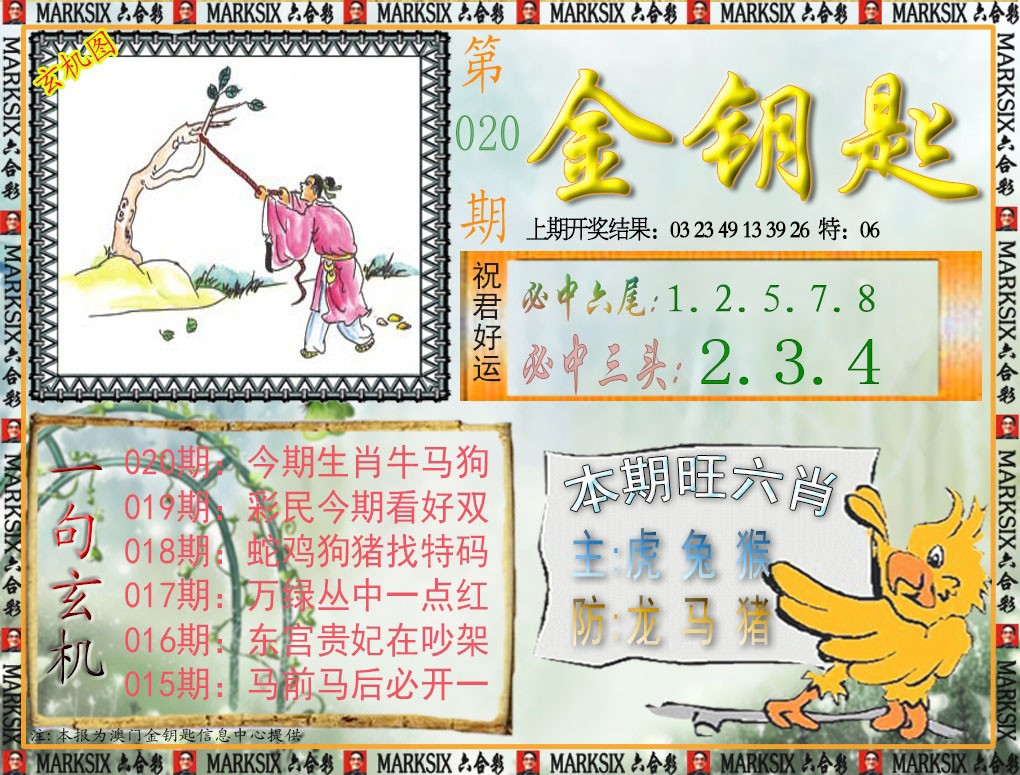 2025020期金钥匙