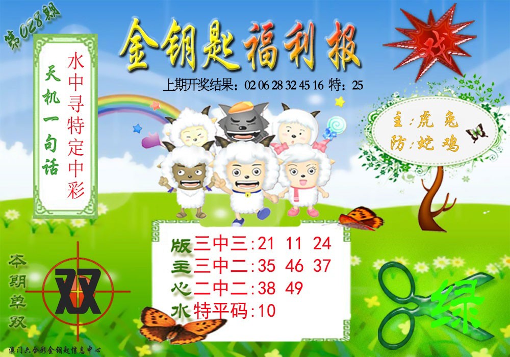 2025028期《金钥匙福利》