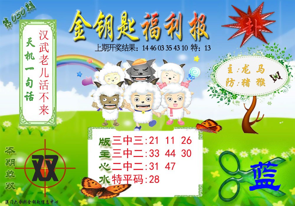 2025030期《金钥匙福利》