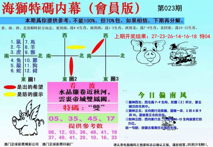 2025023期海狮特码会员报