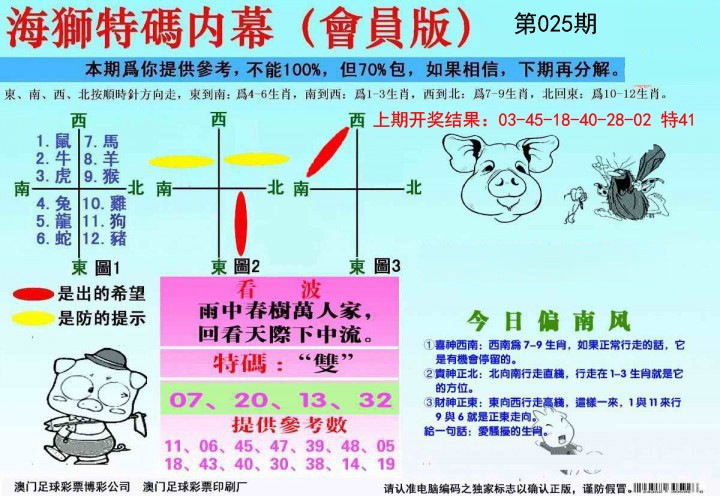 2025025期海狮特码会员报