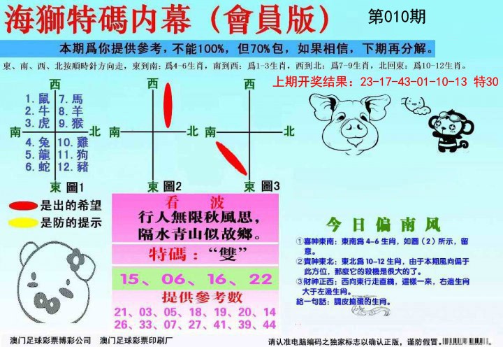 2025010期海狮特码会员报