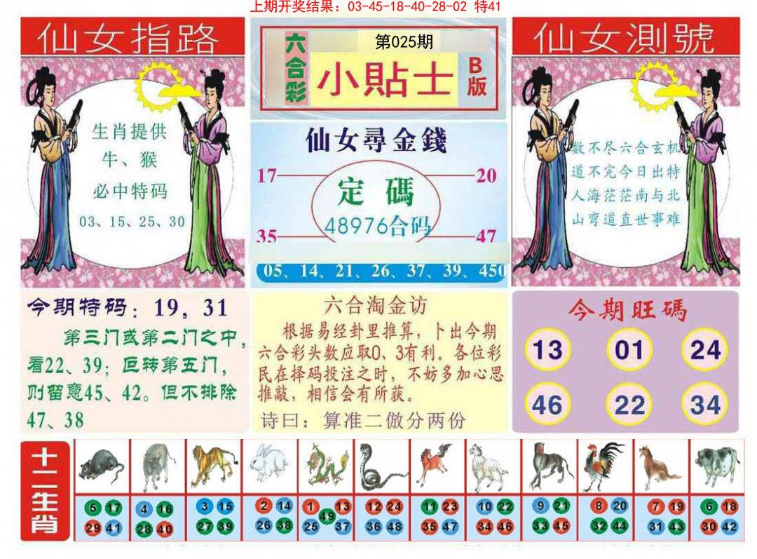 2025025期小贴士B