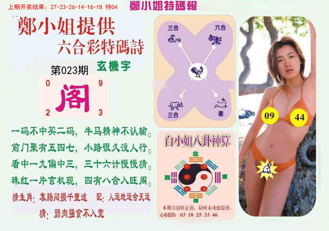 2025023期郑小姐特码报B