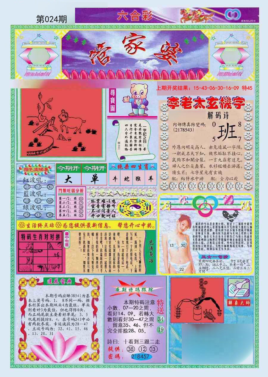 2025024期(新版)管家婆