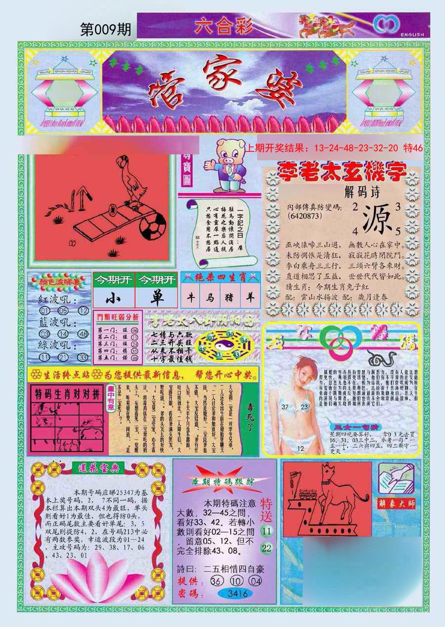 2025009期(新版)管家婆