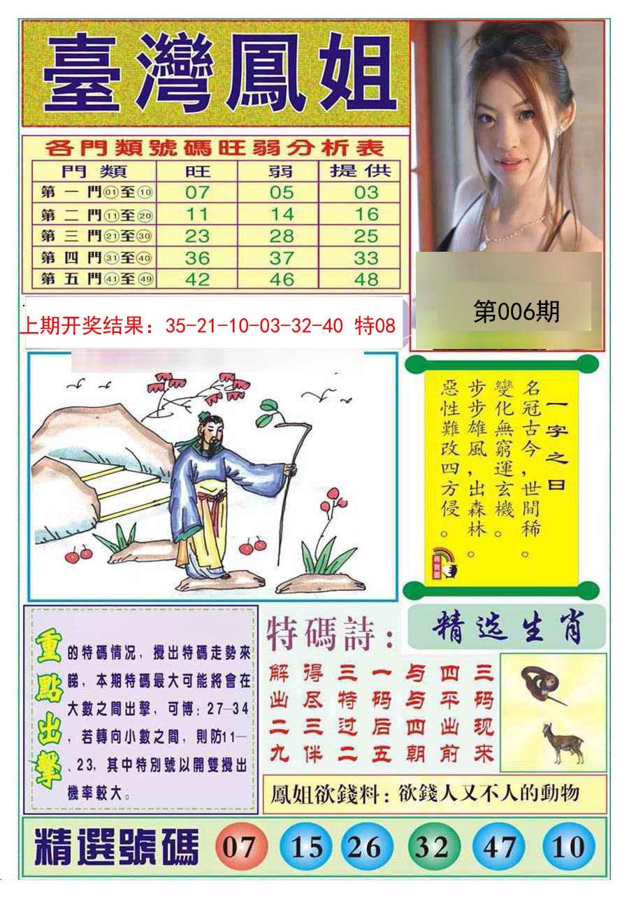 2025006期台湾凤姐