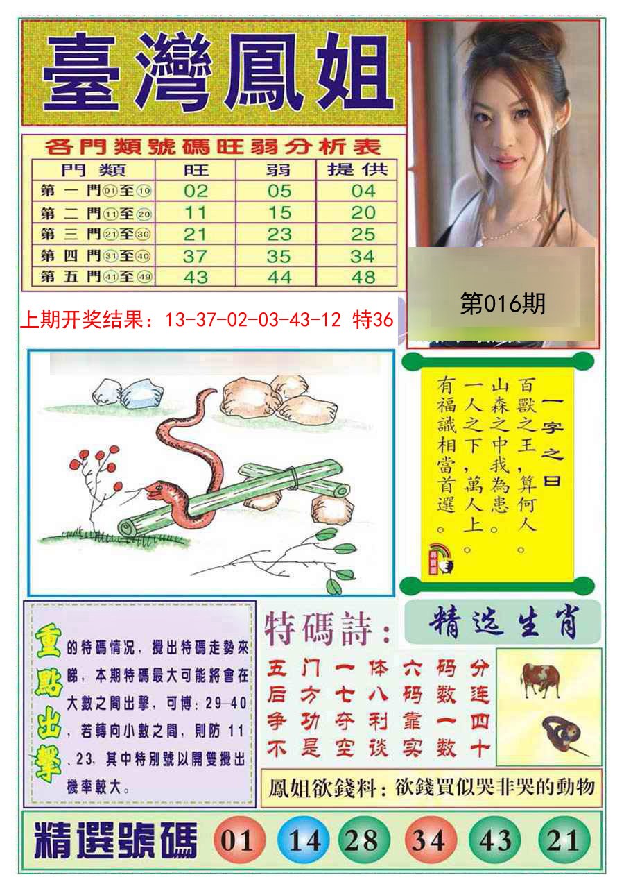 2025016期台湾凤姐