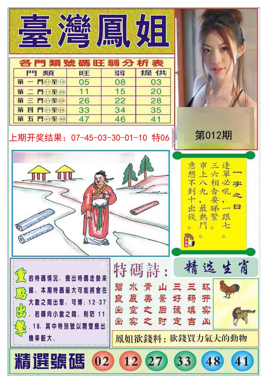 2025012期台湾凤姐
