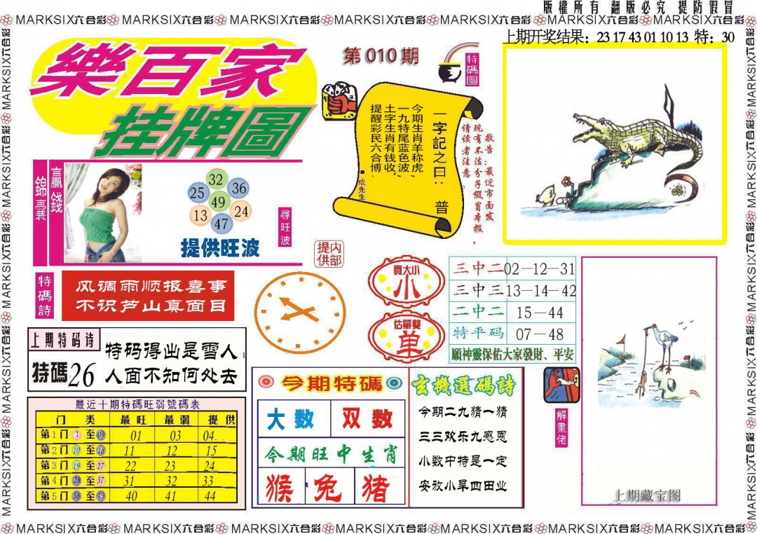 2025010期乐百家挂牌图
