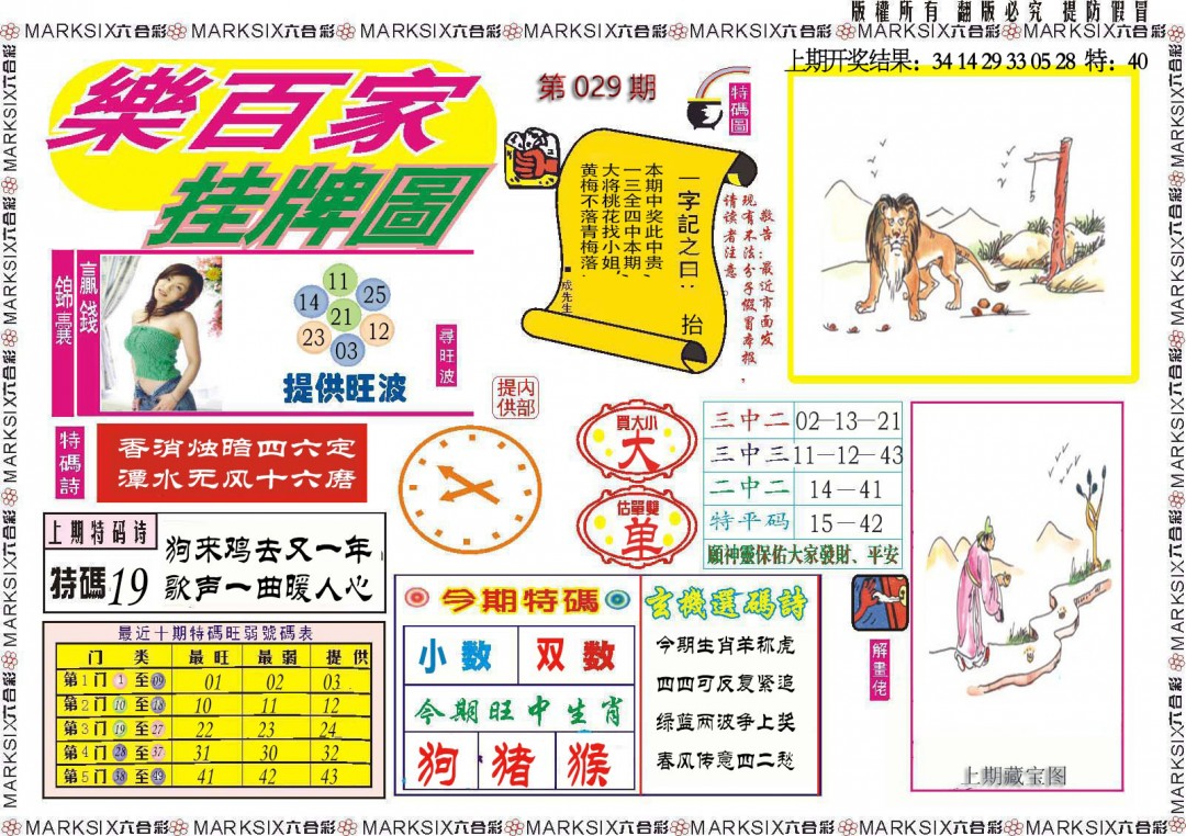 2025029期乐百家挂牌图