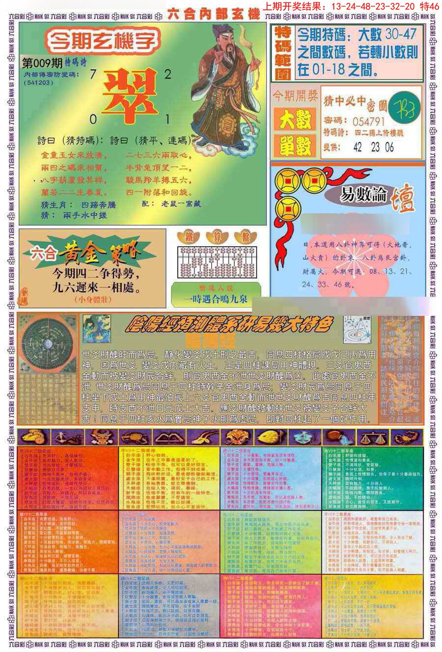 2025009期(新版)内部玄机B